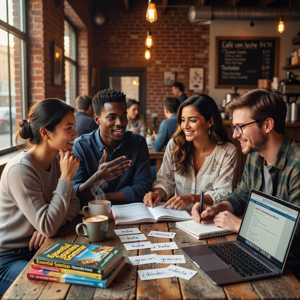 Aprendiendo en una cafetería