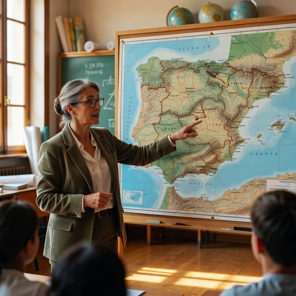 Geografía de España - lección interactiva
