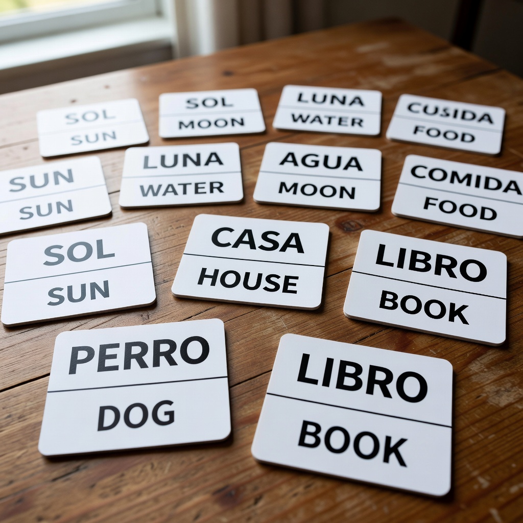 Flashcards español-inglés