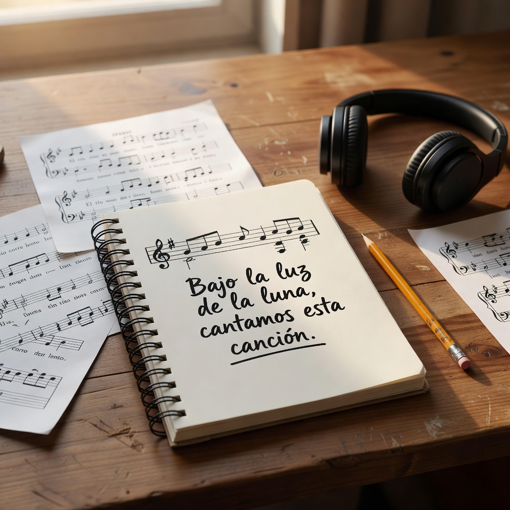 Aprende español con canciones - anota las letras